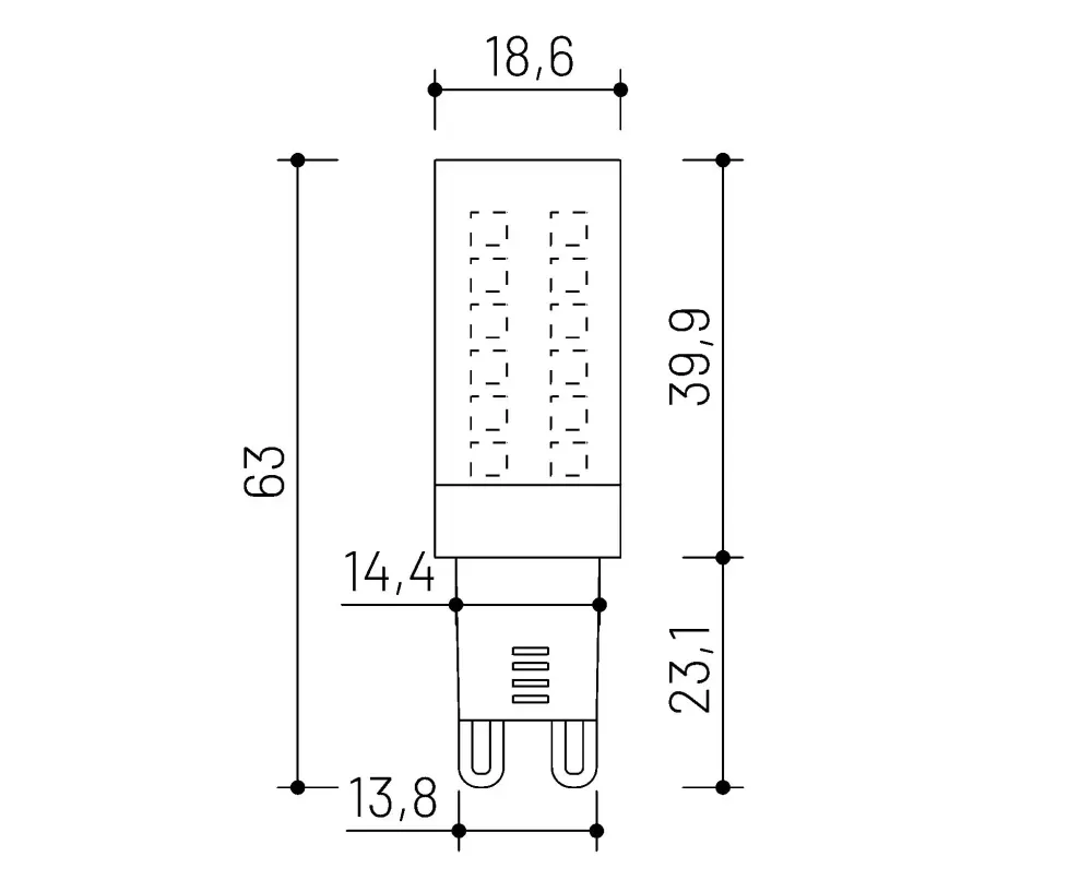 MINALOX_stmievatelna_LED_ziarovka_G9_3W_2700K_360D_DC24V_smarthome_rozmery.webp